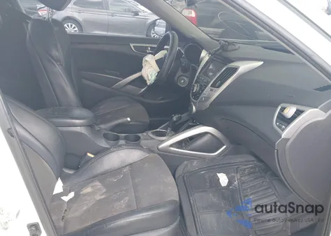 2014 Hyundai Veloster Base W/Black from USA, damaged, VIN KMHTC6AD8EU215792